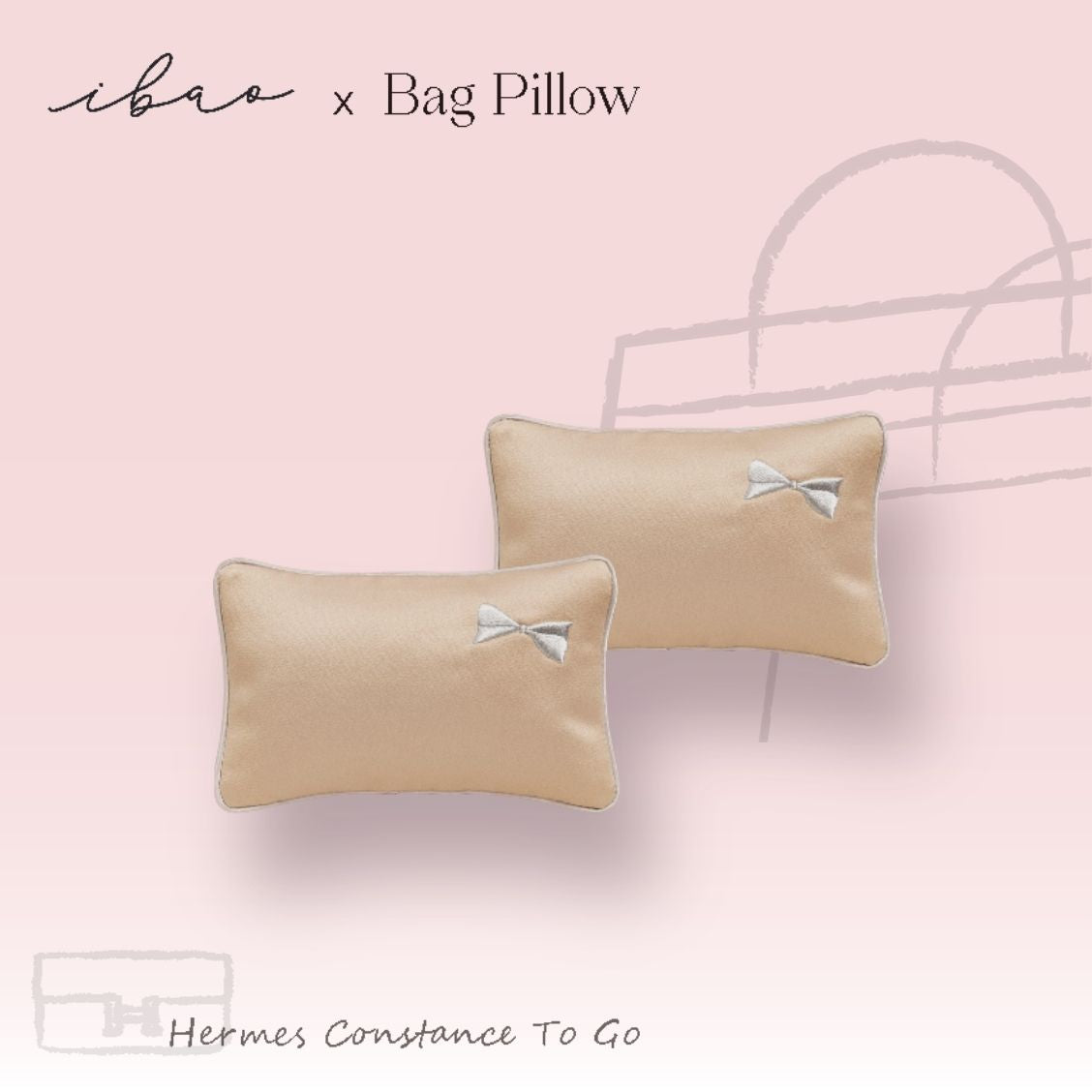 ibao Bag Pillow | Hermès Constance/Kelly To Go Exclusive [Set of 2]