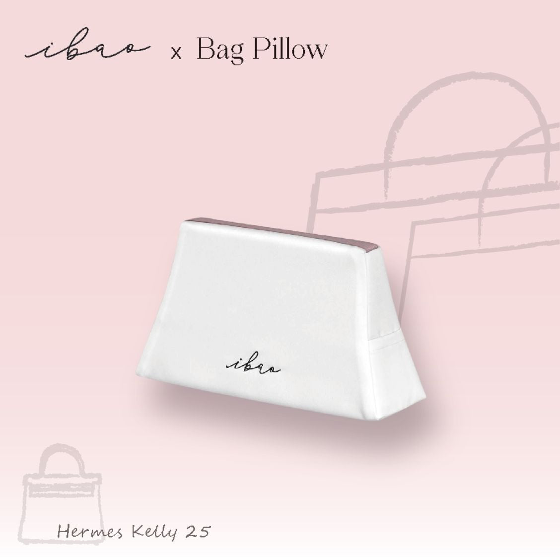 ibao Bag Pillow | Hermès Kelly 25 (External Stitching)