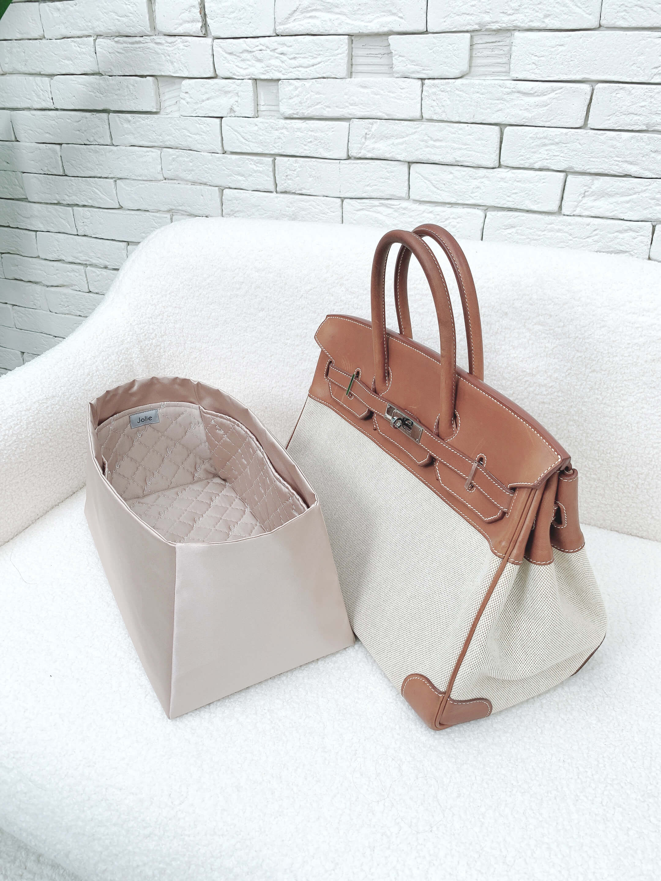 Jolie in Bag Inner Bag | Exclusively for Hermès Birkin 35 Inner Stitching