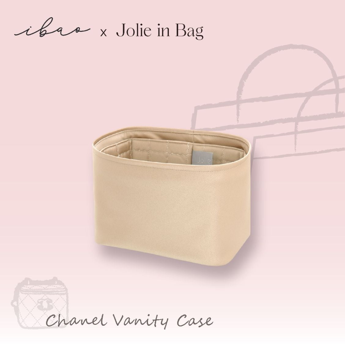 Jolie in Bag Inner Bag | For Chanel Vanity 10 Small