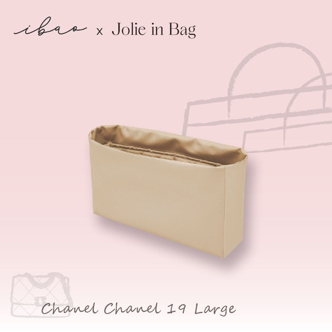 Jolie in Bag Inner Bag | For Chanel 19 Large 30