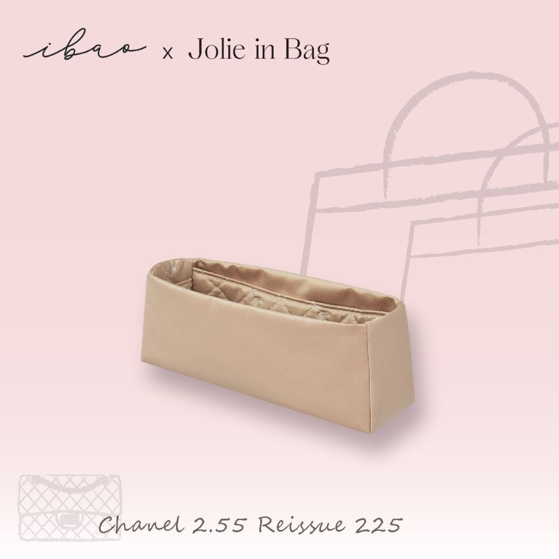Jolie in Bag Inner Bag | Exclusively for Chanel 2.55 Reissue 225