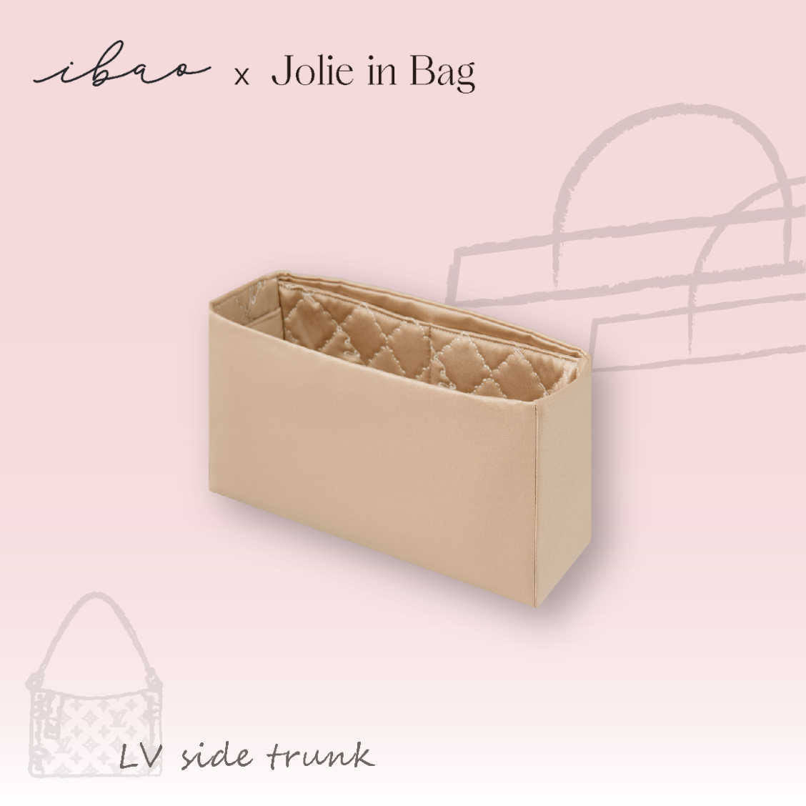 Jolie in Bag インナーバッグ｜ルイ・ヴィトン サイドトランク MM 専用