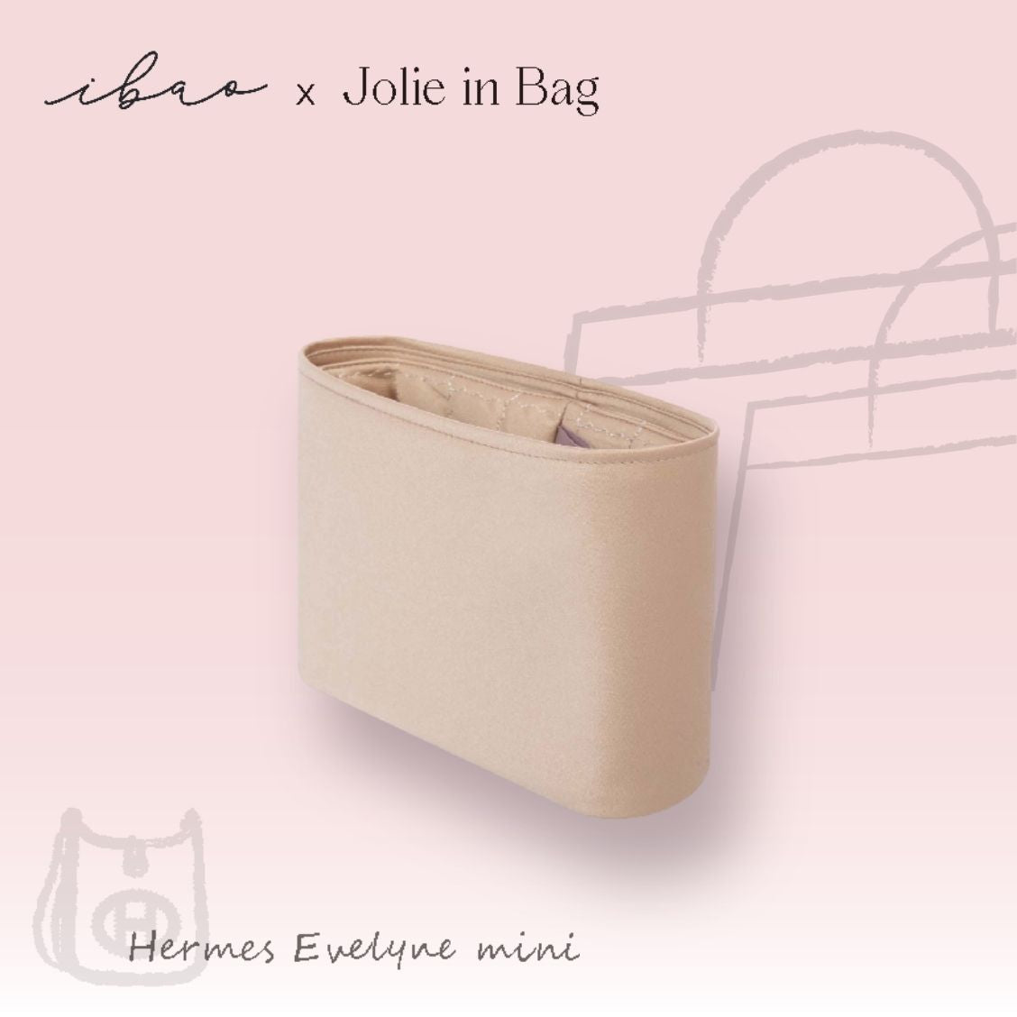 Jolie in Bag Inner Bag | Exclusive for Hermès Evelyn Mini