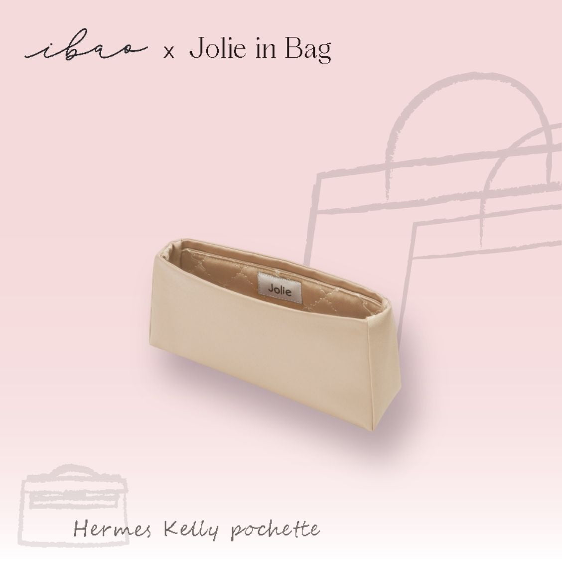 Jolie in Bag Inner Bag | Exclusively for Hermès Kelly Pochette