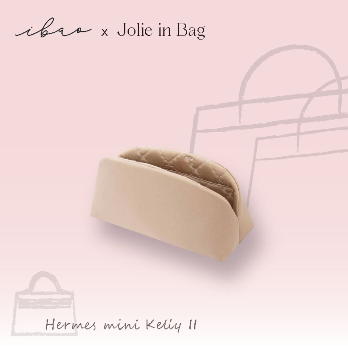Jolie in Bag Inner Bag | For Hermès Kelly Mini 2