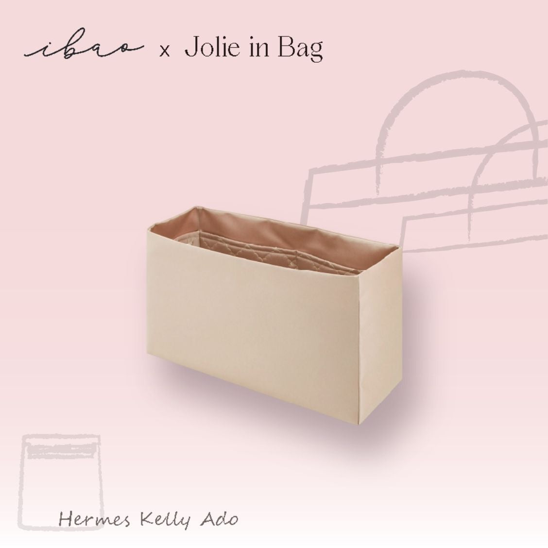 Jolie in Bag インナーバッグ｜エルメス ケリー アド 専用