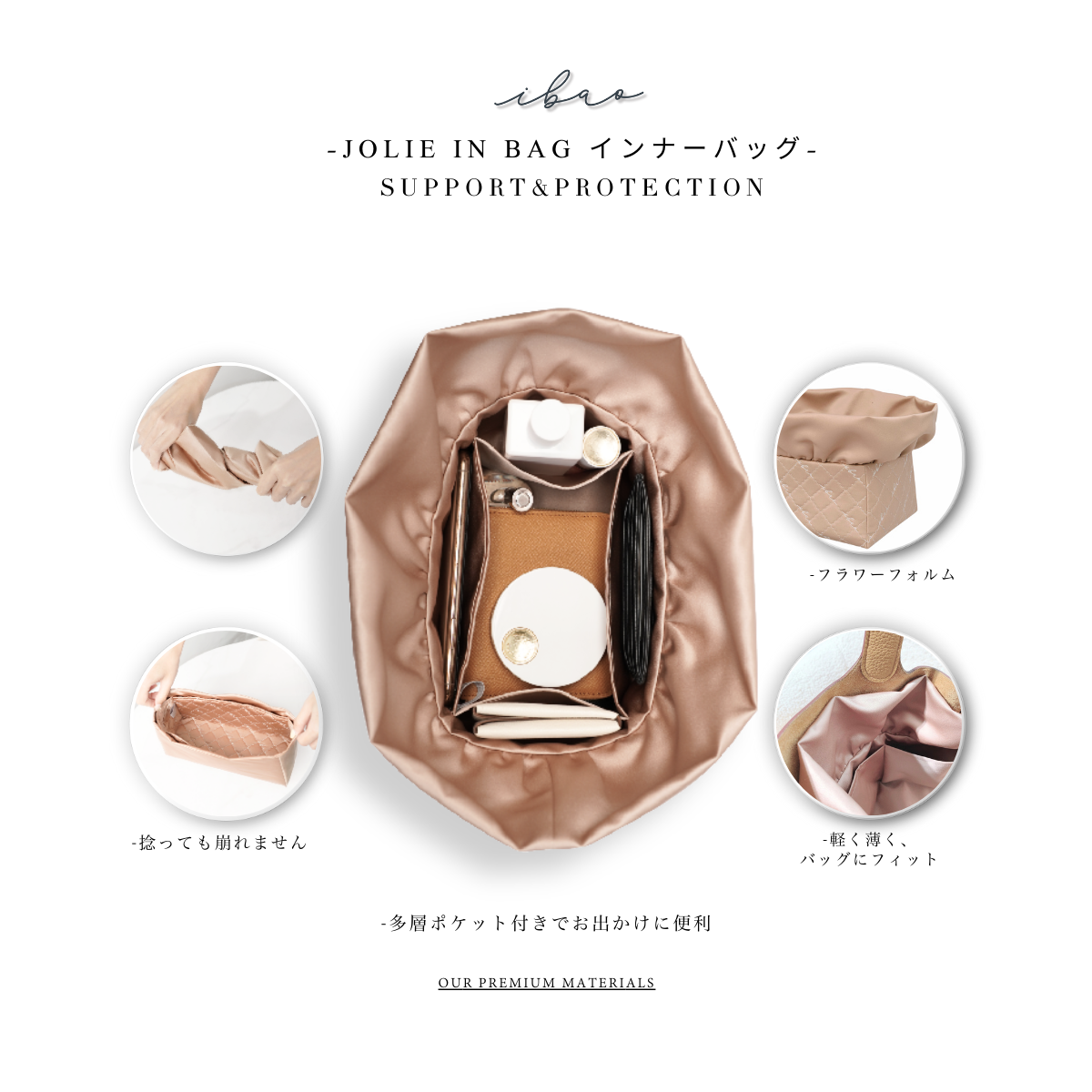 Jolie in Bag Inner Bag | For Hermès Picotin 22