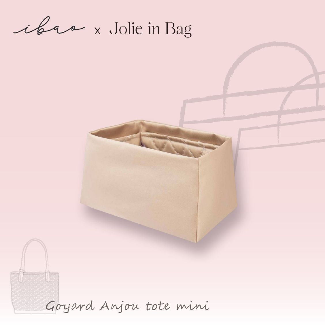 Jolie in Bag Inner Bag | Exclusive for Goyard Ange Mini Tote