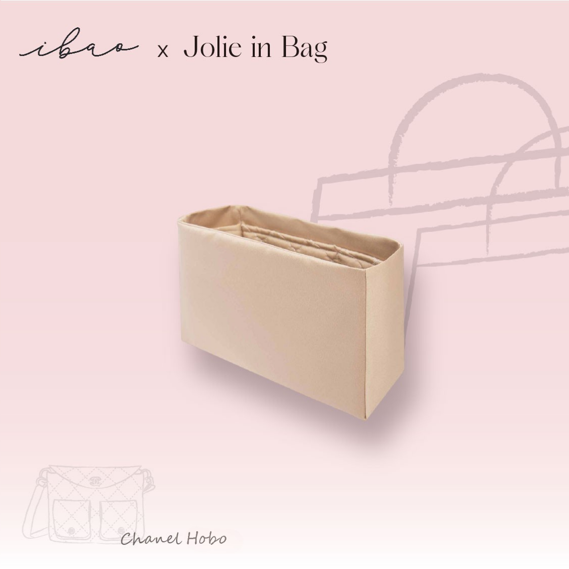 Jolie in Bag Inner Bag | For Chanel Hobo 25P