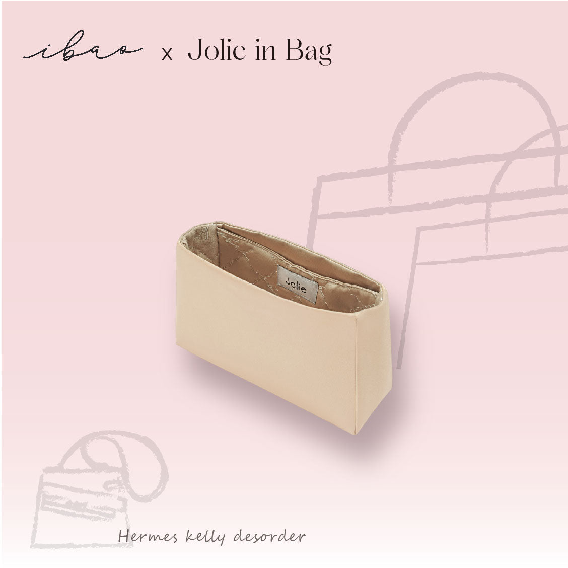 Jolie in Bag Inner Bag | Exclusive for Hermès Kelly Desordre